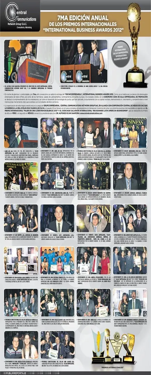 Publicación de los International Business Awards 2012